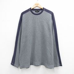 90s FADED GLORY コットン ライン カットソー L グレー - メルカリ