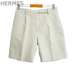 HERMES レザージップ エルメス カーゴショーツ ハーフパンツ イタリア製 HERMES レザージップ エルメス カーゴショーツ ハーフパンツ