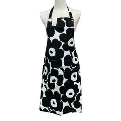 marimekko(マリメッコ) ワンピース ユニセックス美品  - 白×黒 エプロン/ウニッコのサムネイル
