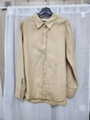 新品KRIZIA クリツィア リネン カシュクールブラウス シャツ 