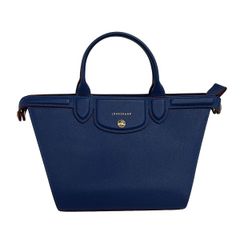 中古】ロンシャン エリタージュ レザー 2WAY バッグ パープル - メルカリ