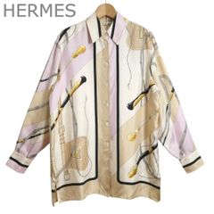 超希少☆入手困難☆美品✨エルメス 長袖シャツ タンザニア シルク カレ