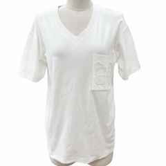 美品】エルメス Tシャツ 34 S相当 刺繍ポケット Y2K アーカイブ 白 