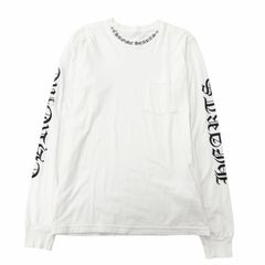 極美品］クロムハーツ ロンT 長袖 Tシャツ スクロールラベル ホワイト