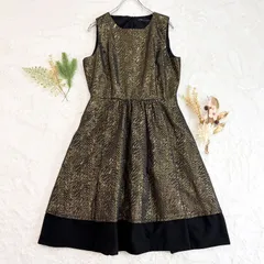 ZARA BASIC ザラベーシック ノースリーブ ワンピース ドレス フレア ウエストギャザー バックファスナー ラメ入り レディース L
