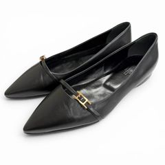 美品△HERMES エルメス アピ バックル ポインテッドトゥ レザー 美品△HERMES エルメス アピ バックル ポインテッドトゥ レザー