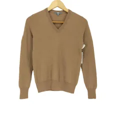 ユニクロ UNIQLO CASHMERE 100％ カシミヤ Vネック セーター レディース JPN：S 