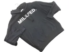 MILKFED ミルクフェド ロゴ カンガルーポケット プルオーバー パーカー sizeONE/黒 ◇■ メンズのサムネイル