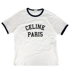 CELINE（セリーヌ）フロントロゴ リンガー半袖Tシャツ Mサイズ - メルカリ