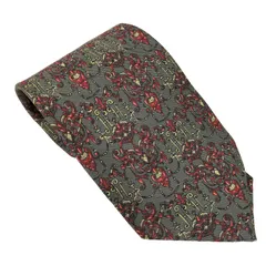 ランセル LANCEL 総柄シルクネクタイ メンズ 表記無 
