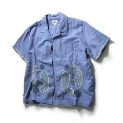 noko gakkin cat & snake 刺繍半袖シャツ ベージュ XL - メルカリ
