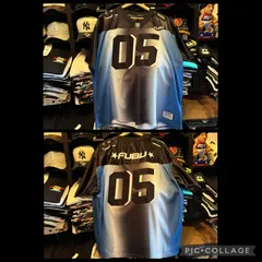 FUBU OG GRADATION GAME SHIRTS/OGグラデーションゲームシャツ【FAM-61723】BLACK XLサイズのサムネイル