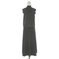 ミラオーウェン Mila Owen 25AW ハイネック ノースリニット ナロースカート セットアップ 上下 0 チャコールグレー 09WNO254119