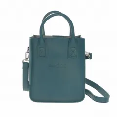 ズッカ zucca フェイクレザーロゴバッグ 2WAY ハンドバッグ ショルダーバッグ 鞄 グリーン 緑 のサムネイル