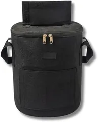 ENN LLC コンポスト バッグ 19L 堆肥 容器 生ごみ処理 家庭菜園 不織布 通気性 持ち手付 (ブラック)のサムネイル