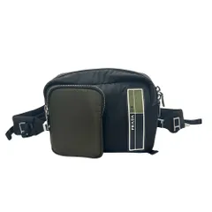 プラダ PRADA バッグ レディース メンズ ブランド リュック  ナイロン ブラック カーキ ボディバッグ リュックサック テスートスポーティ 黒 【中古】