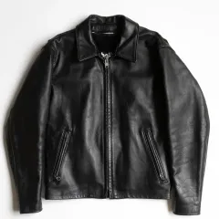 【美品】SCHOTT【652/シングルライダースジャケット】38 ボアライナー付き レザージャケット アメリカ製 ショット 26050173