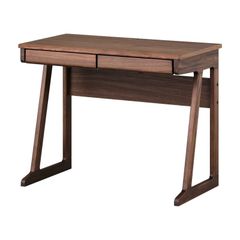FEC24 無印良品 無垢材デスク 引出付 オーク材 W110cm ワークデスク
