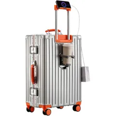 AORTD スーツケース キャリーケース 20インチ 1-3泊 38L 多機能 超軽量 キャリーケース 耐衝撃 静音 ダブルキャスター TSAロック カップホルダー付き USBポート スマホスタンドおしゃれなハンドル 疲れない設計 入学 海外旅行出張のサムネイル