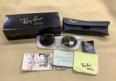 王冠刻印』フランス製B&L砂打レイバン二重ヴィンテージRayBan 