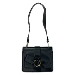 PAULEKA(ポールカ) ショルダーバッグ - 黒 リボン レザーのサムネイル