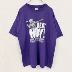 Hanes BEEFY-T USA生地 十字架 教会 両面T 紫 L 古着 - メルカリ