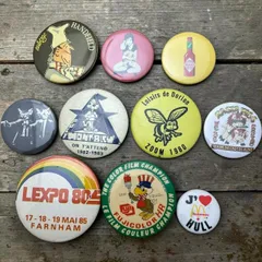 ビンテージ 缶バッジ 映画 イベント お土産 アート 70s ~ 80s 90s 00s 0511i 古着 ビンテージ used vintage 雑貨 小物 プレゼント p10のサムネイル