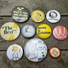 ビンテージ 缶バッジ マクドナルド スヌーピー アメカジ 70s ~ 80s 90s 00s 0508T 古着 ビンテージ used vintage 雑貨 小物 プレゼント p20/のサムネイル