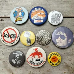 ビンテージ 缶バッジ 豹柄 おアンク アーティスト ダンス 70s ~ 80s 90s 00s 0511L 古着 ビンテージ used vintage 雑貨 小物 プレゼント p20/のサムネイル