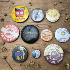 ビンテージ 缶バッジ 企業 広告 バンド セクシー アメカジ 70s ~ 80s 90s 00s 0508K 古着 ビンテージ used vintage 雑貨 小物 プレゼント p10のサムネイル
