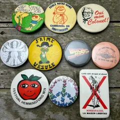ビンテージ 缶バッジ シンプソンズ 企業 広告 バンド 70s ~ 80s 90s 00s 0508Z 古着 ビンテージ used vintage 雑貨 小物 プレゼント p10のサムネイル