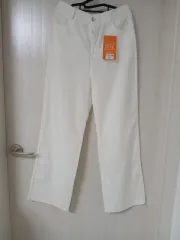 LEE リザード 白 ワイド デニム パンツ XL 新品