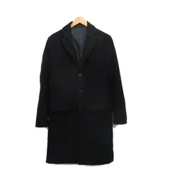 グローバルワーク GLOBAL WORK チェスターコート ロング シンプル M ブラック 黒 /KT16