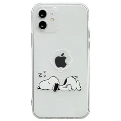 かわいい iphone13 用 ケース スヌーピー アイフォン13 用カバー 6.1インチ スマホケース TPU クリアケース バンパー 薄型 超軽量 レンズ保護 ワイヤレス充電対応 【全機種対応】 iPhone13用 透明 0