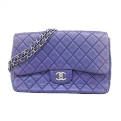 シャネル(Chanel) シャネル ショルダーバッグ マトラッセ Wチェーン ラムスキン ブルー レディース OP002540