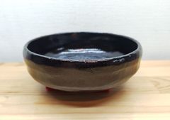 逢絢亭・中古品】茶道具 水指 膳所焼 耳付き 裏千家書付 陽炎園 岩崎新