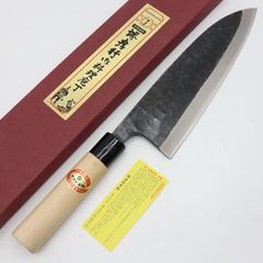 出刃包丁 関吉秀 黒打 白鋼 165mm ⚠︎名前入り - メルカリ