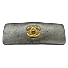 極美品】シャネル バレッタ へアクセサリー ココマーク ターンロック