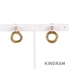 カルティエ Cartier トリニティ K18YG ダイヤモンド ピアス sss【中古】のサムネイル