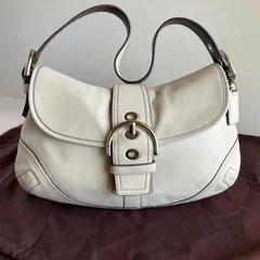 Coach Vintage Soho Medium Buckle Flap Smooth Leather Shoulder Bag Y2K Handbag