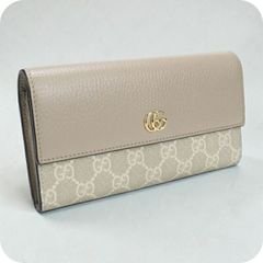 ✨未使用展示品・箱付き✨ GUCCI 長財布 マーモント GGロゴ バイカラー