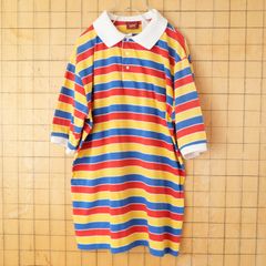 70s 80s USA製 Lee ボーダーポロシャツ MLブルー 半袖 ss73 - メルカリ