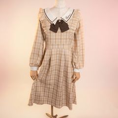 Amavel カントリーチェックリボンワンピース - メルカリ