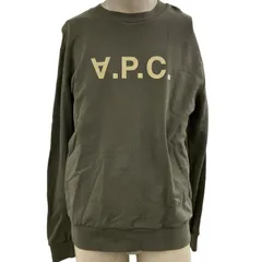 186004 A.P.C. アーペーセー スウェット・トレーナー L カーキ ロゴ入り メンズのサムネイル
