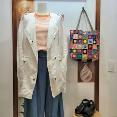 マージュ maje 白 リネン ジャケットのサムネイル