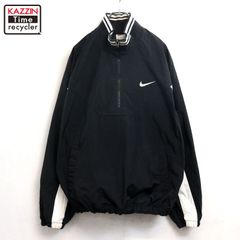 90s NIKE ナイロンプルオーバー ハーフジップロゴ シュプリーム 元ネタ 90s NIKE ハーフジップ プルオーバージャケット シュプリーム元ネタ XL