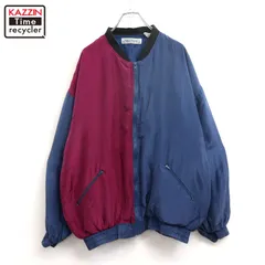 90s vintage クレイジーパターン シルク ジャケット メンズ 表記Lサイズ
