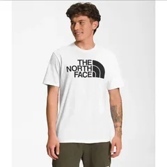 新品　訳あり　特価　ノースフェイス Tシャツ 半袖 メンズ  NF0A812MLA9 ロゴ ハーフドーム HALF DOME TEE ホワイト Lサイズ