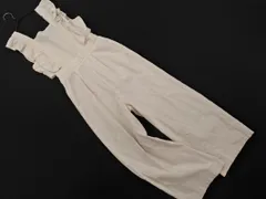CLASSICAL ELF クラシカルエルフ リネン混 フリル オールインワン sizeS/ベージュ ■◇ レディース