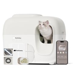 PetSnowy【臭いを徹底分解】猫 自動トイレ,光触媒TiO2三重消臭 - メルカリ